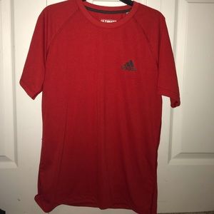 Adidas red athletic shirt